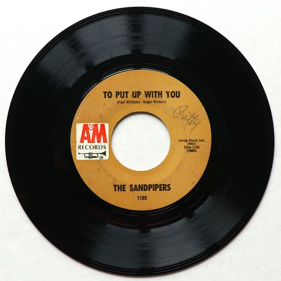 The Sandpipers - Come Saturday Morning / To Put Up With You 45 Vinyl 7" Single - Picture 5 of 7